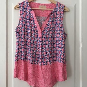 Skies Are Blue Pattern Top